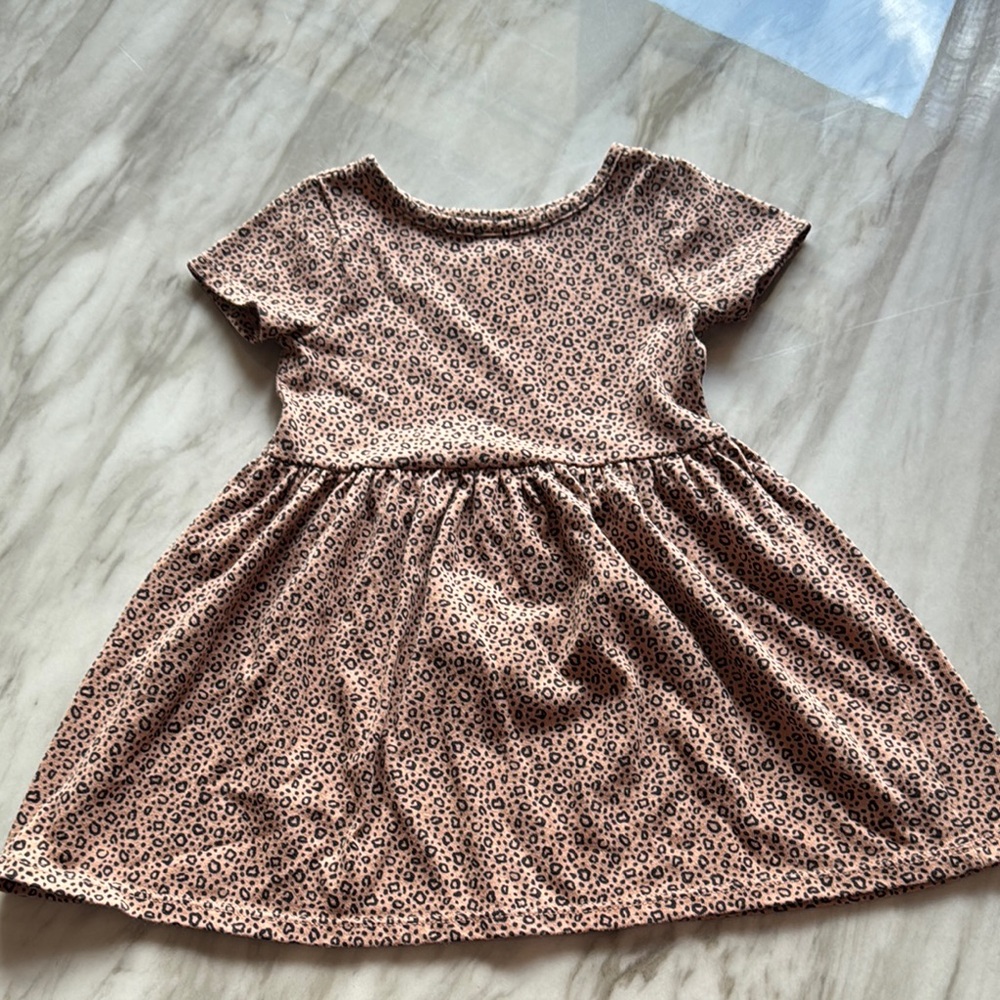 Cat & Jack Brown Pleated A-Line Sundress Casual